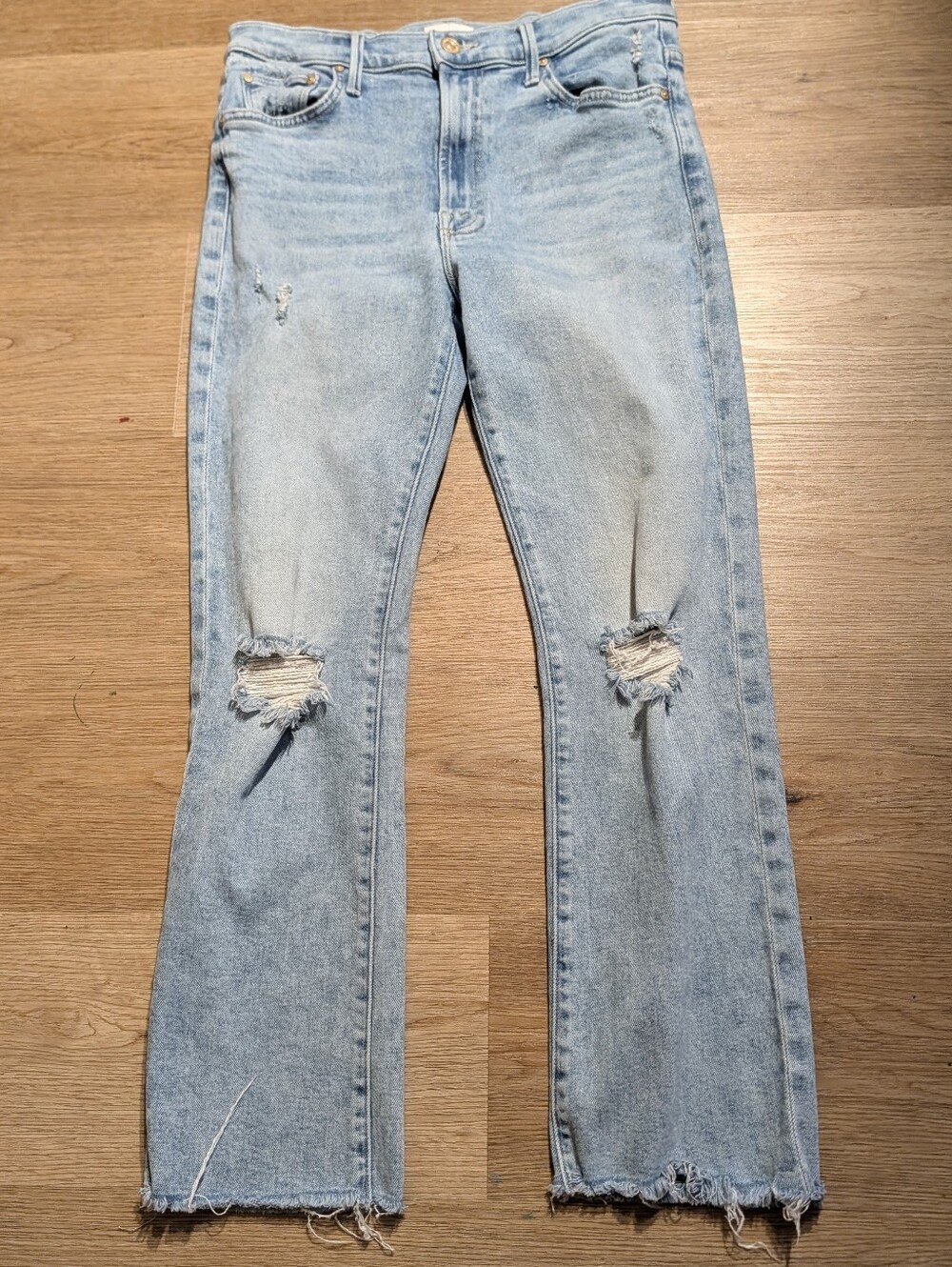 MOTHER Insider Flood Fray in Peek-a-boo sz 30 - Picture 8 of 15